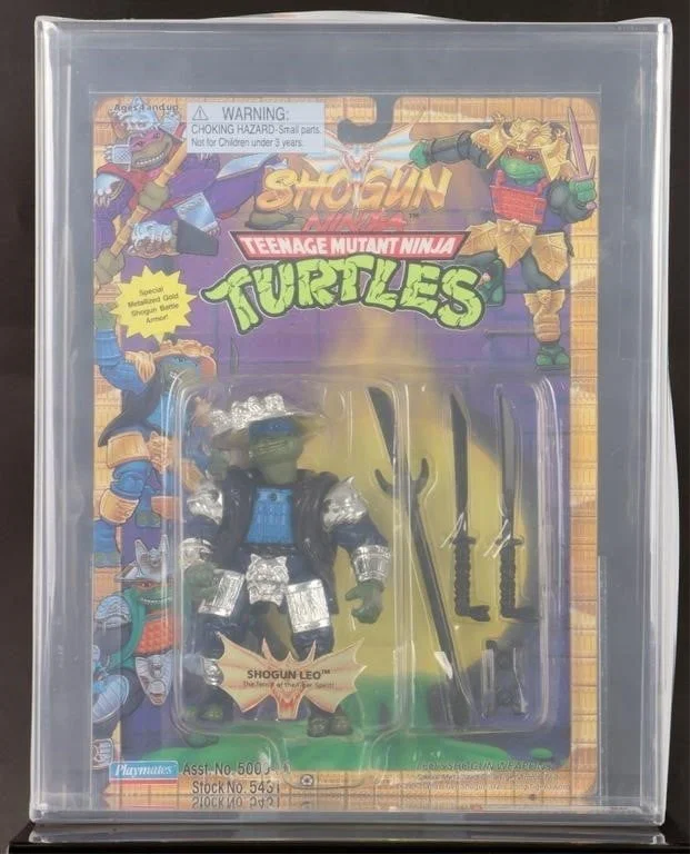 TMNT SHOGUN LEONARDO 1995 SILVER ARMOR AFA 80