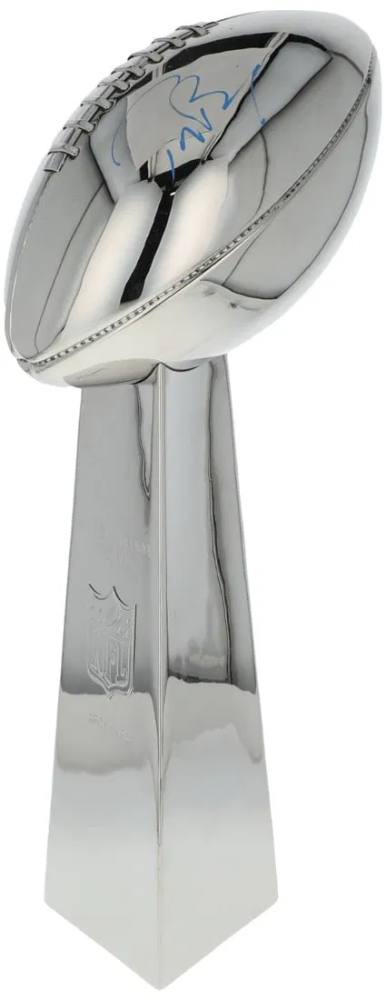 Tom Brady Signed Full Size Vince Lombardi Trophy with JSA COA