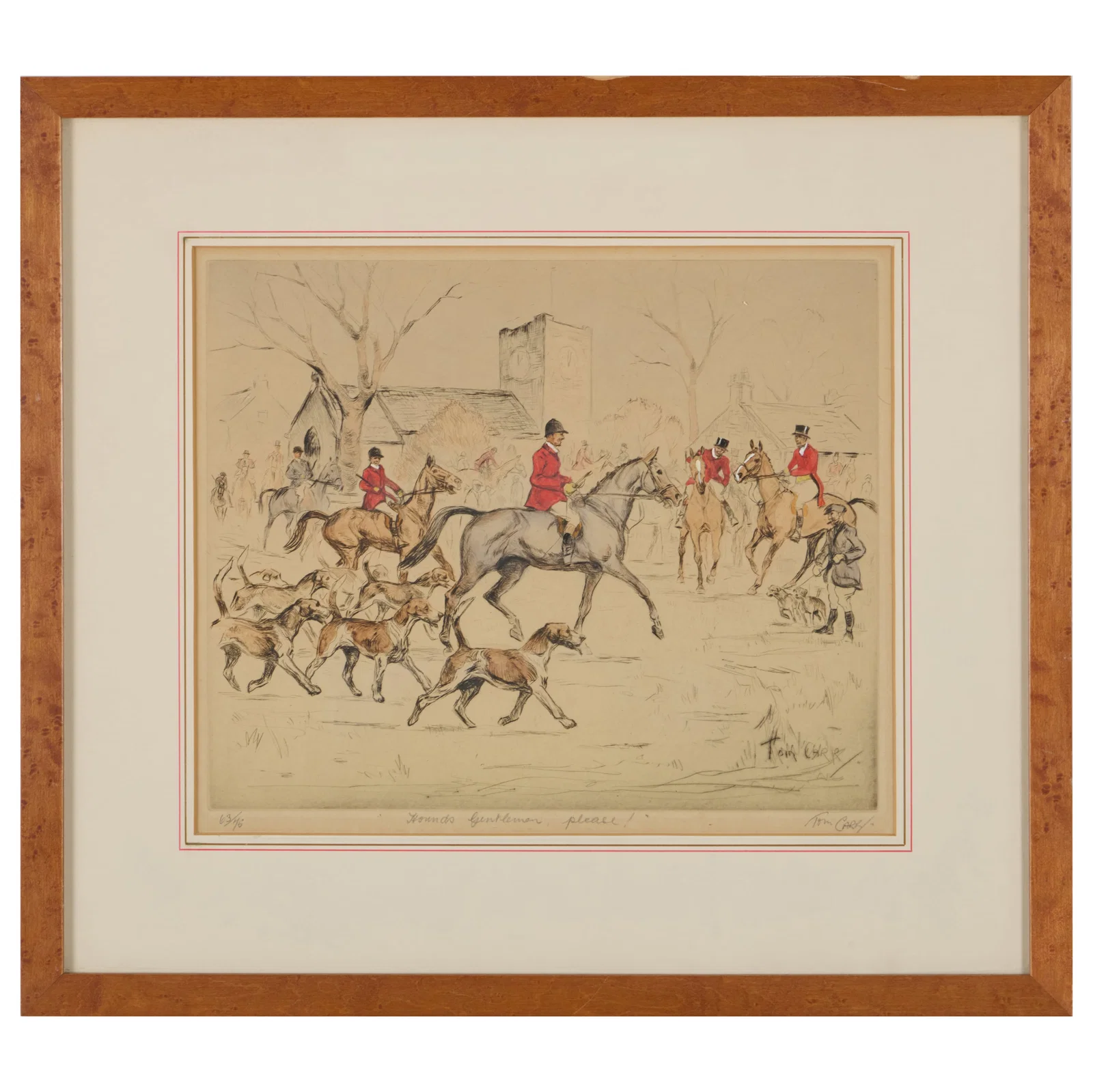 Tom Carr (1912-1977): Hunting Scenes: Six Plates