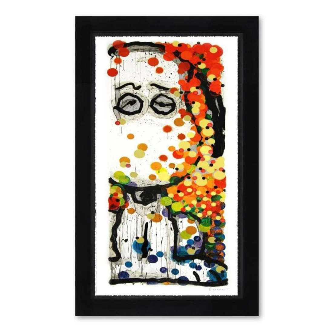 Tom Everhart, "Beauty Sleep" Framed Limited Edition Hand Pulled Original Lithograph. Hand Signed,