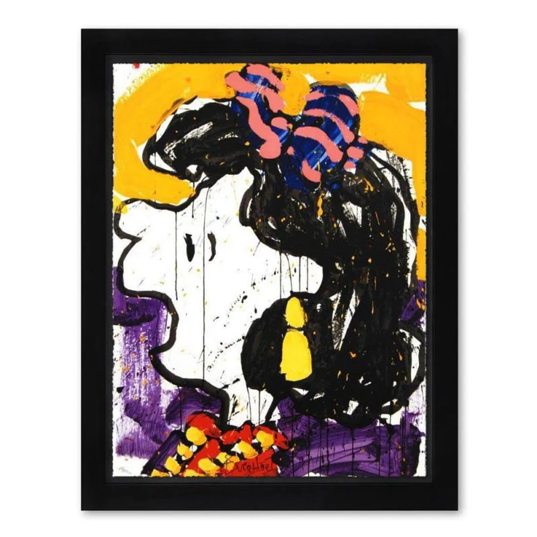 Tom Everhart, "Glam Slam" Framed Limited Edition Hand Pulled Original Lithograph. Hand Signed, with