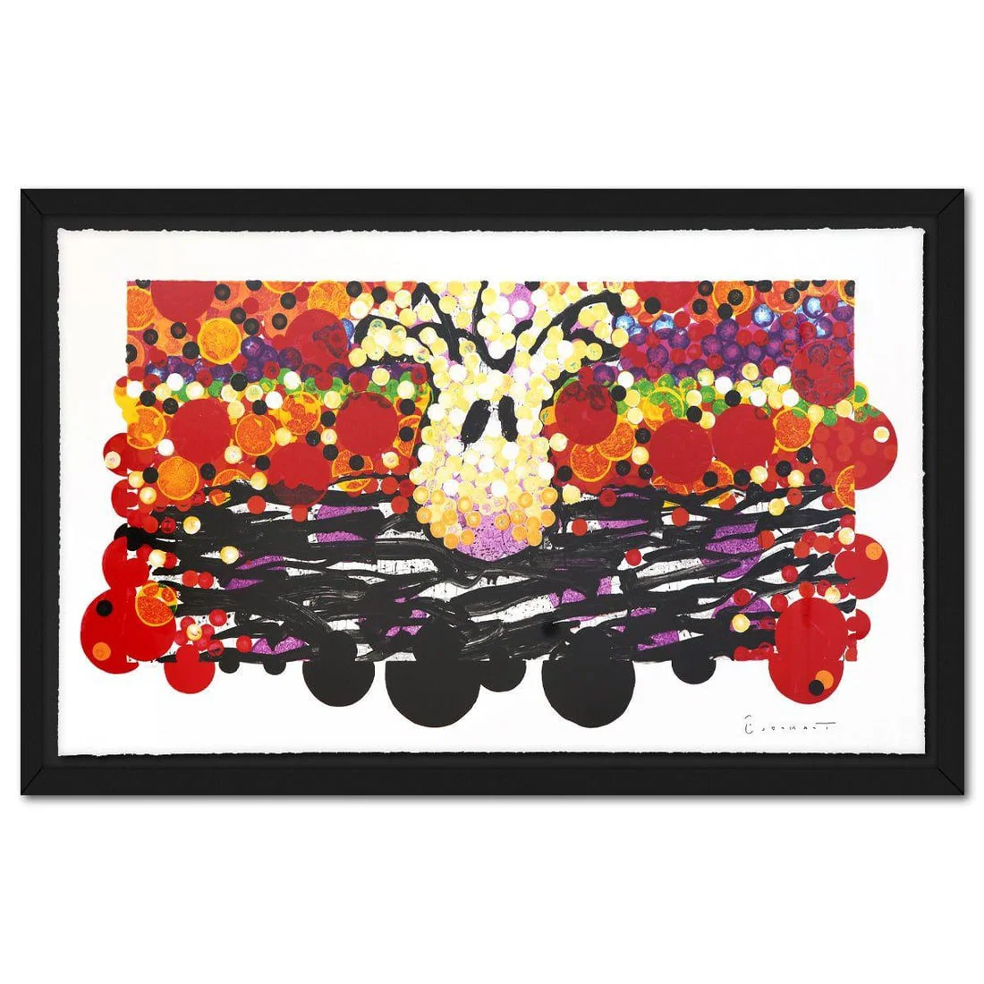 Tom Everhart- Hand Pulled Original Lithograph "Calmly Insane In My Nest"