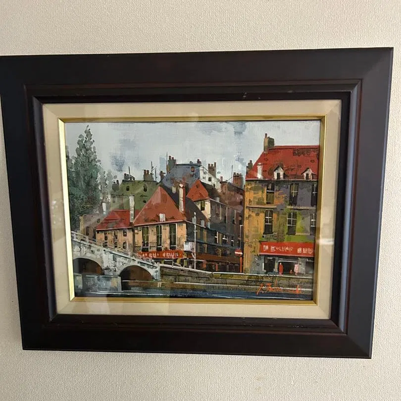 Toshihiko Takeuchi Oil Painting "Corner of Paris"