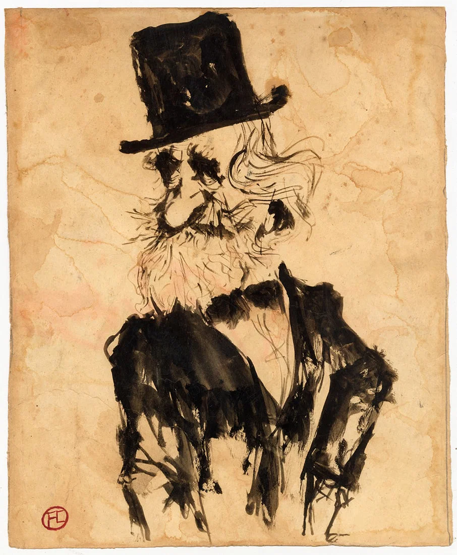Toulouse Lautrec (France 1864-1901) original ink on paper