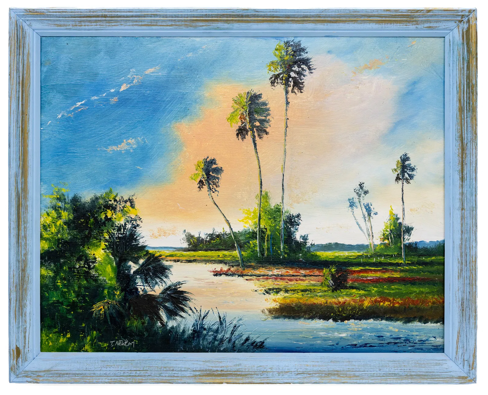 Tracey Newton (American), 2nd Generation Highwaymen, Oil on Masonite Painting