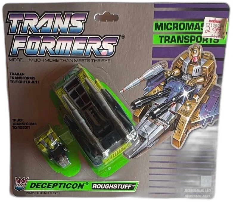 Transformers G1 Micromaster Transports Roughstuff Decepticon Hasbro 1988 MOSC