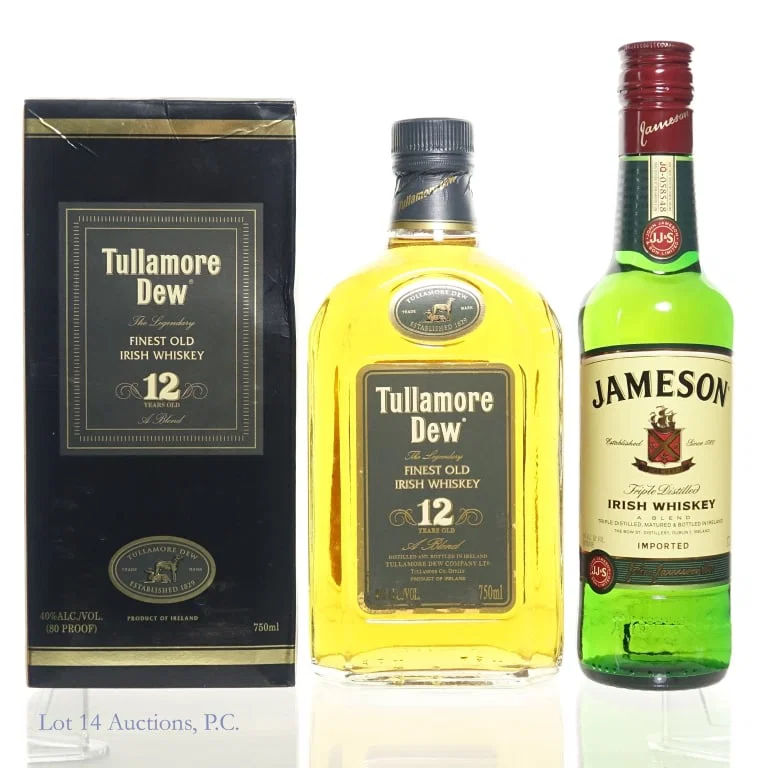 Tullamore Dew 12 Yr & Jameson Irish Whiskey