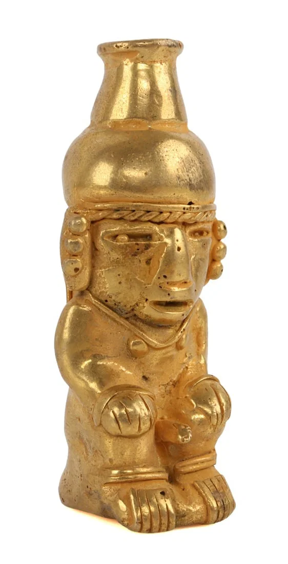 TUMBAGA GOLD POPORO OF SHAMAN WITH ERECT PENIS