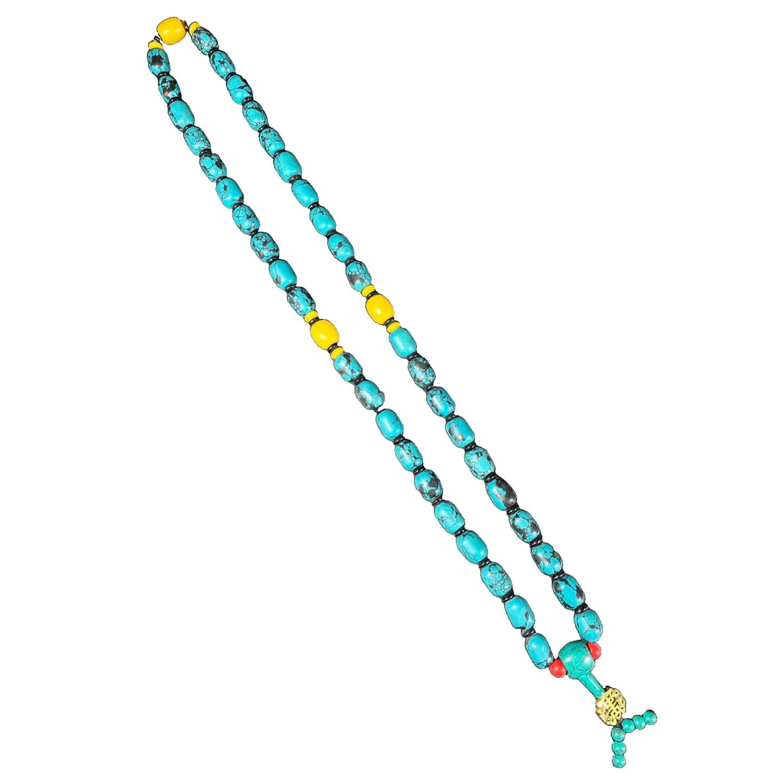 Turquoise bead bracelet necklace