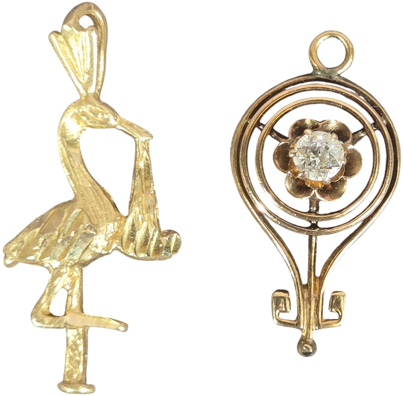 Two 14 Karat Yellow Gold Jewelry Items