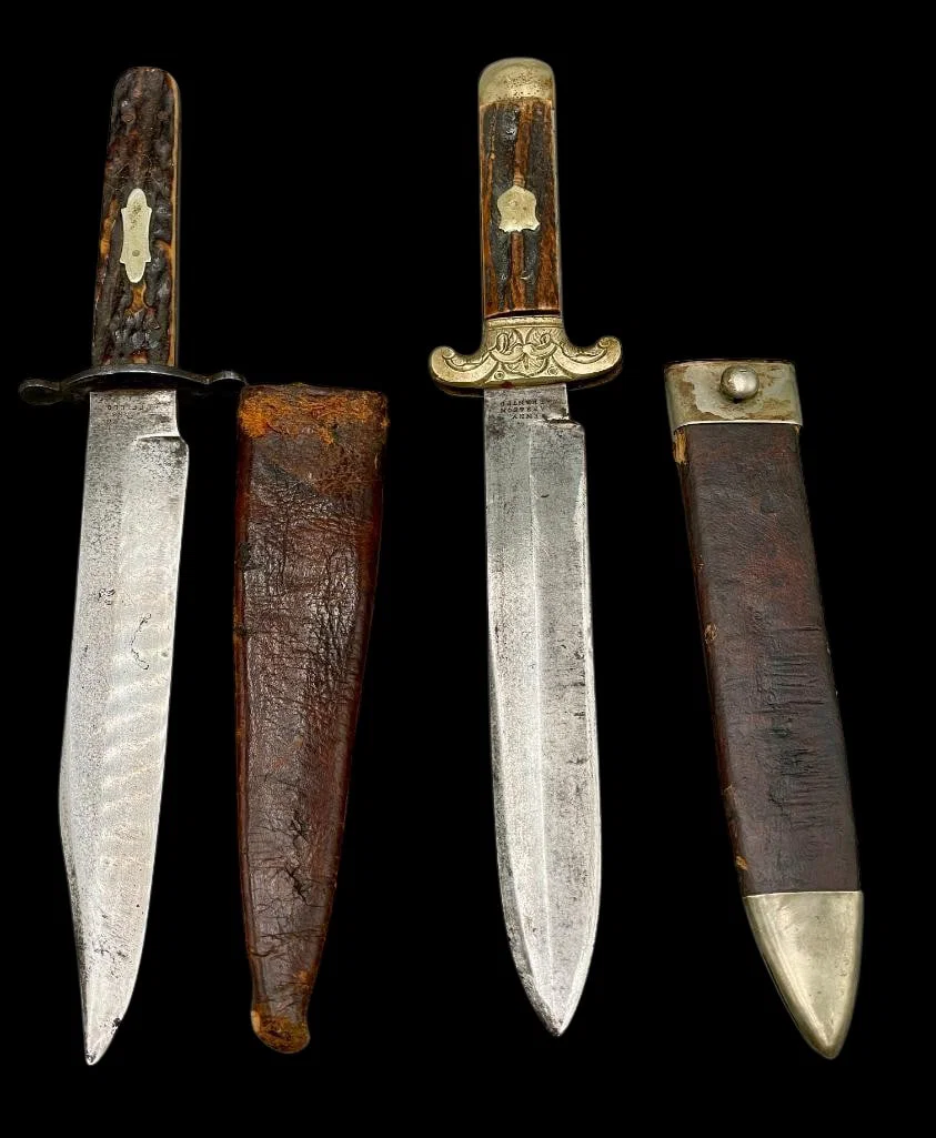 Two Antique Stag Handle Knives
