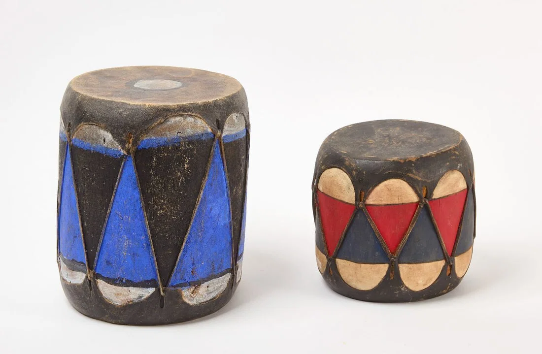 Two Cochiti Pueblo Drums