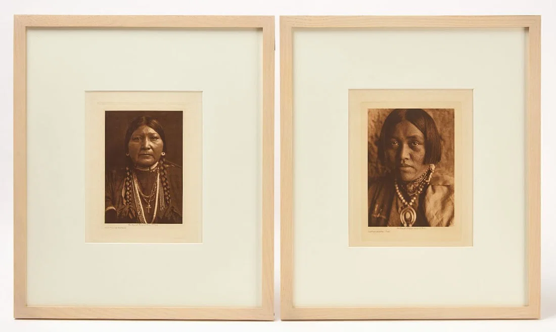 Two E. S. Curtis Photogravures - Nez Perce Matron and Zuni