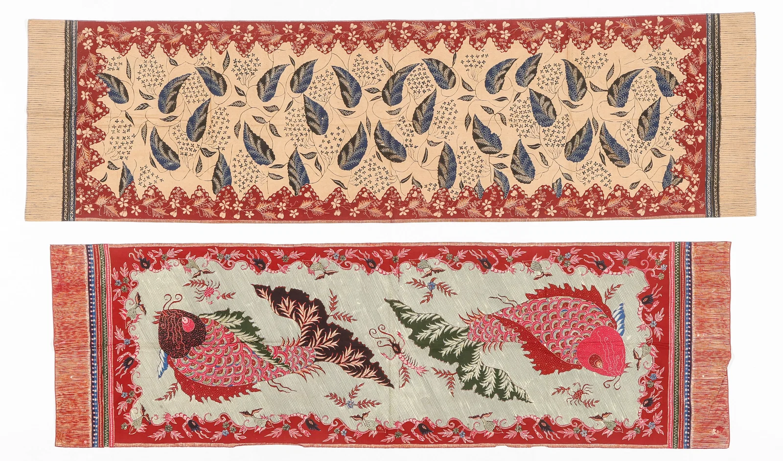 Two Javanese Batik Shoulder Cloths, Indonesia