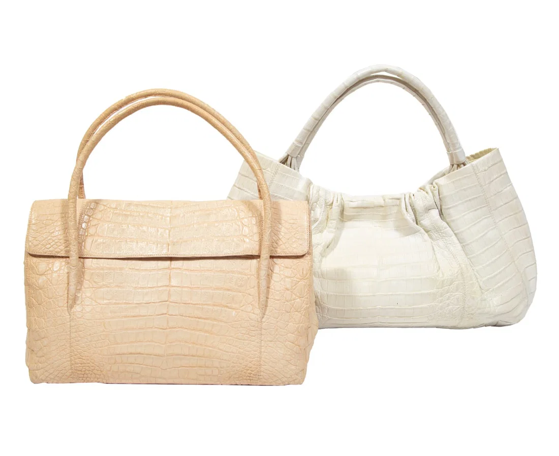 Two Nancy Gonzalez Crocodile Handbags