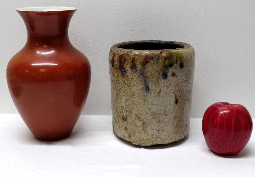 Two Vases, One Chinese 19th C.