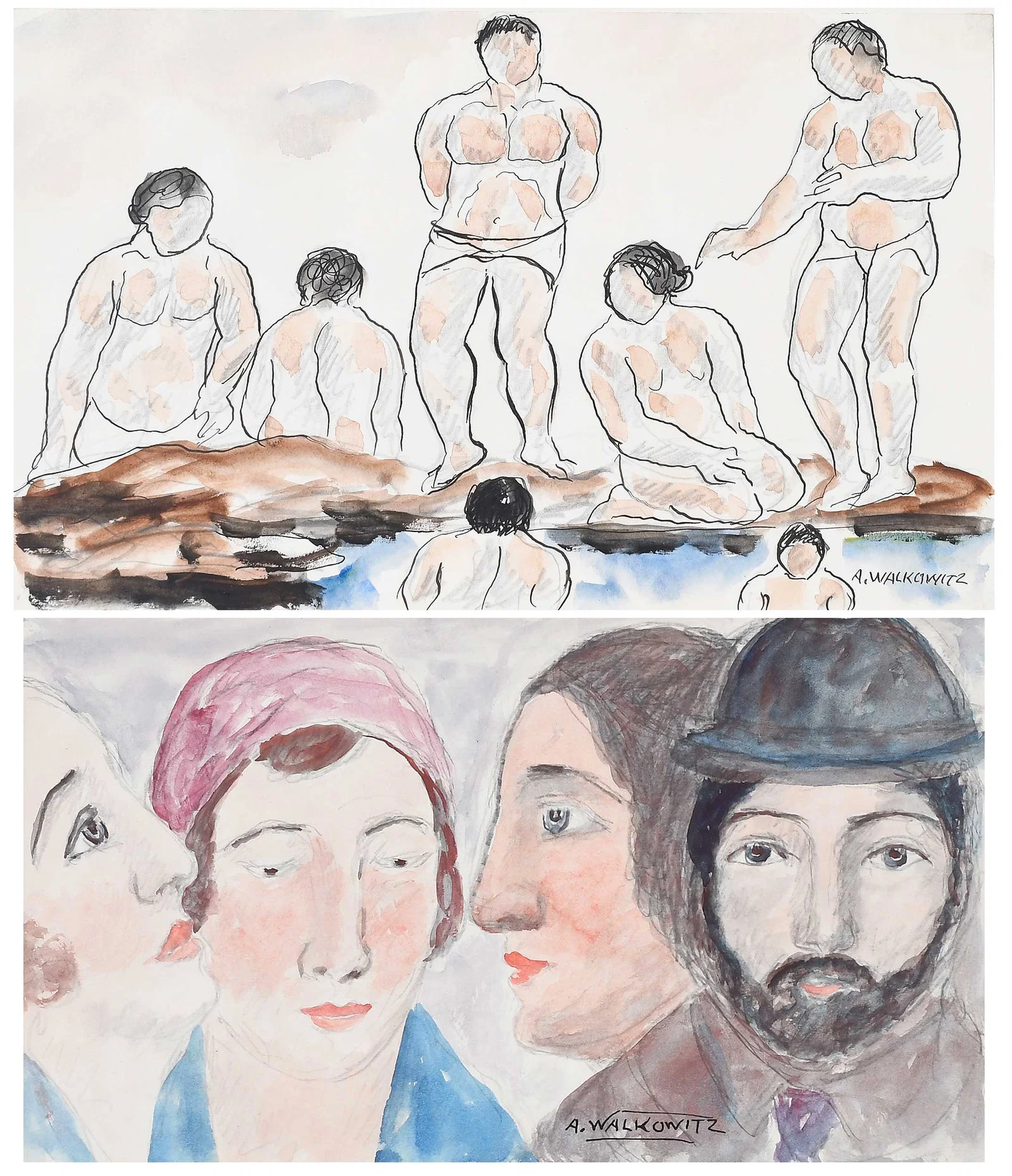 Two Works by Abraham Walkowitz