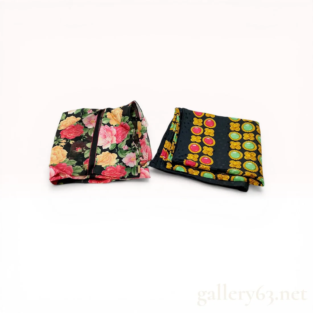 Two Yves Saint Laurent Silk Scarves