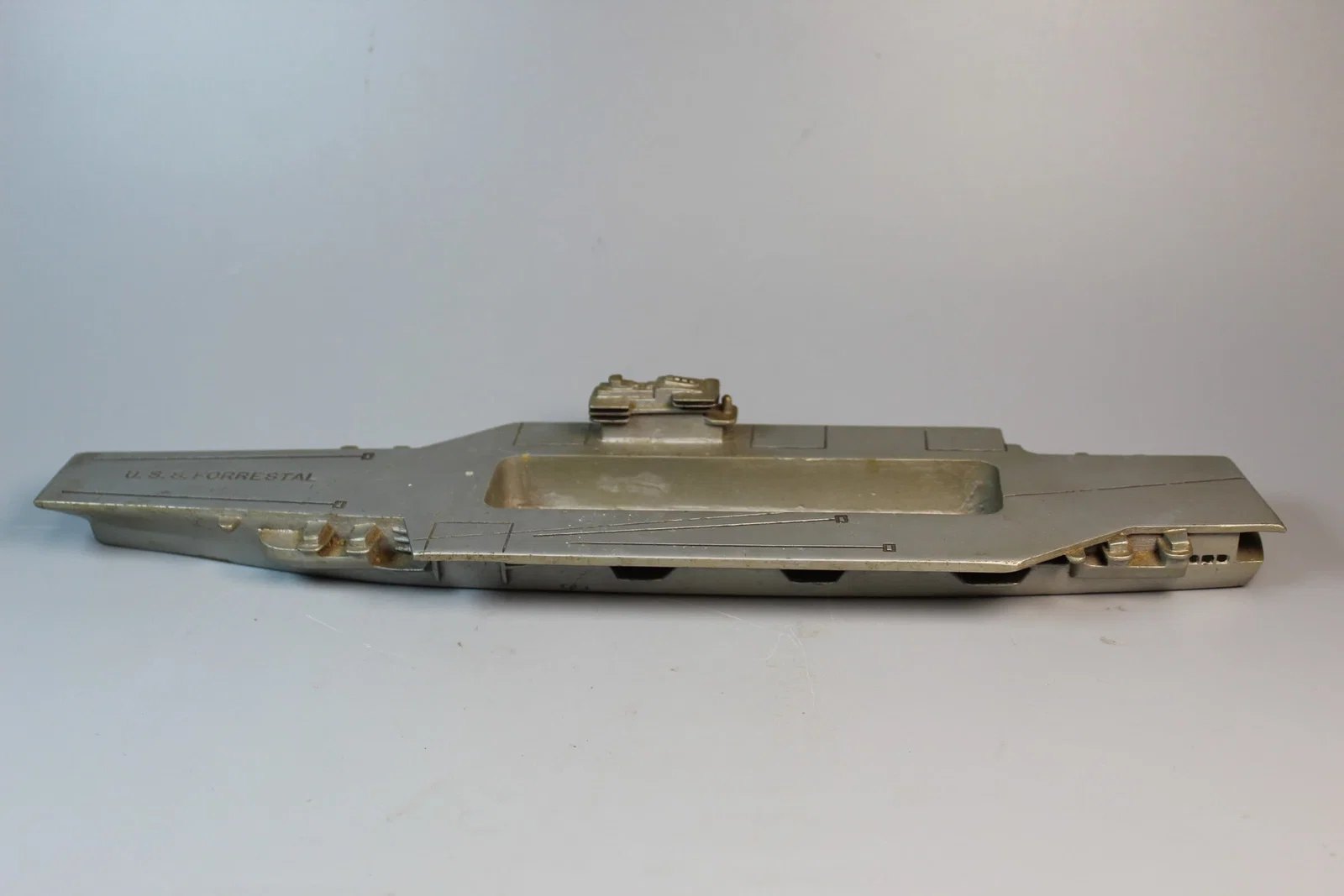 U.S.S. Forrestal Ashtray Built By Newport News Shipbuilding and Dry Dock Company.