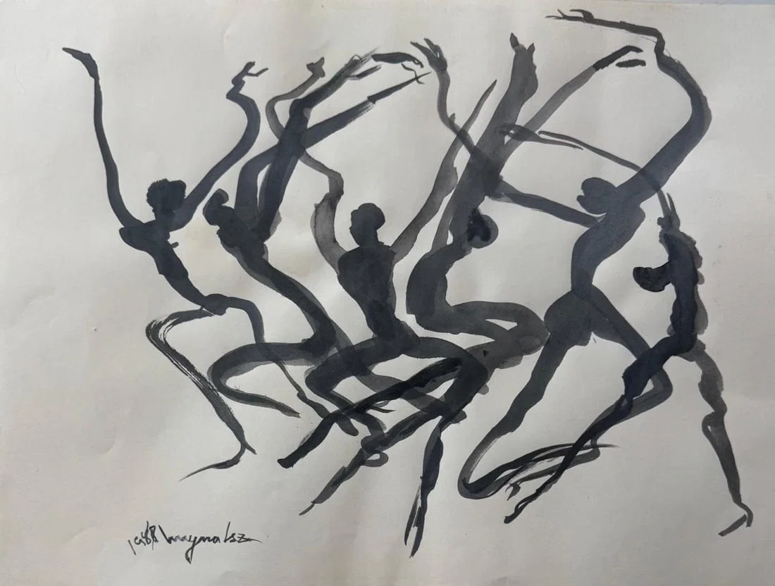 UngNo Lee, Ink on paper.