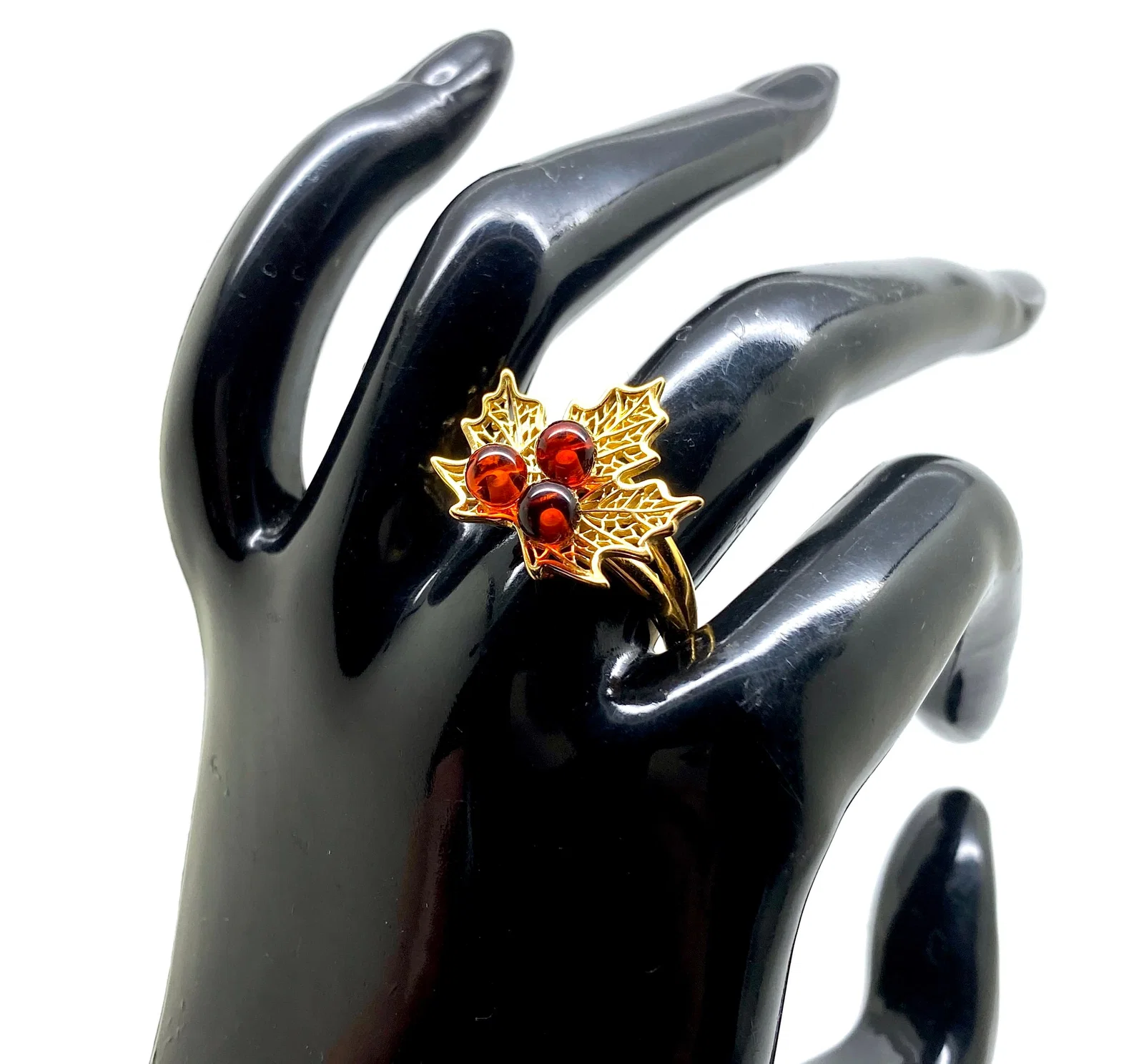 Unique and Beautiful Amber Ring