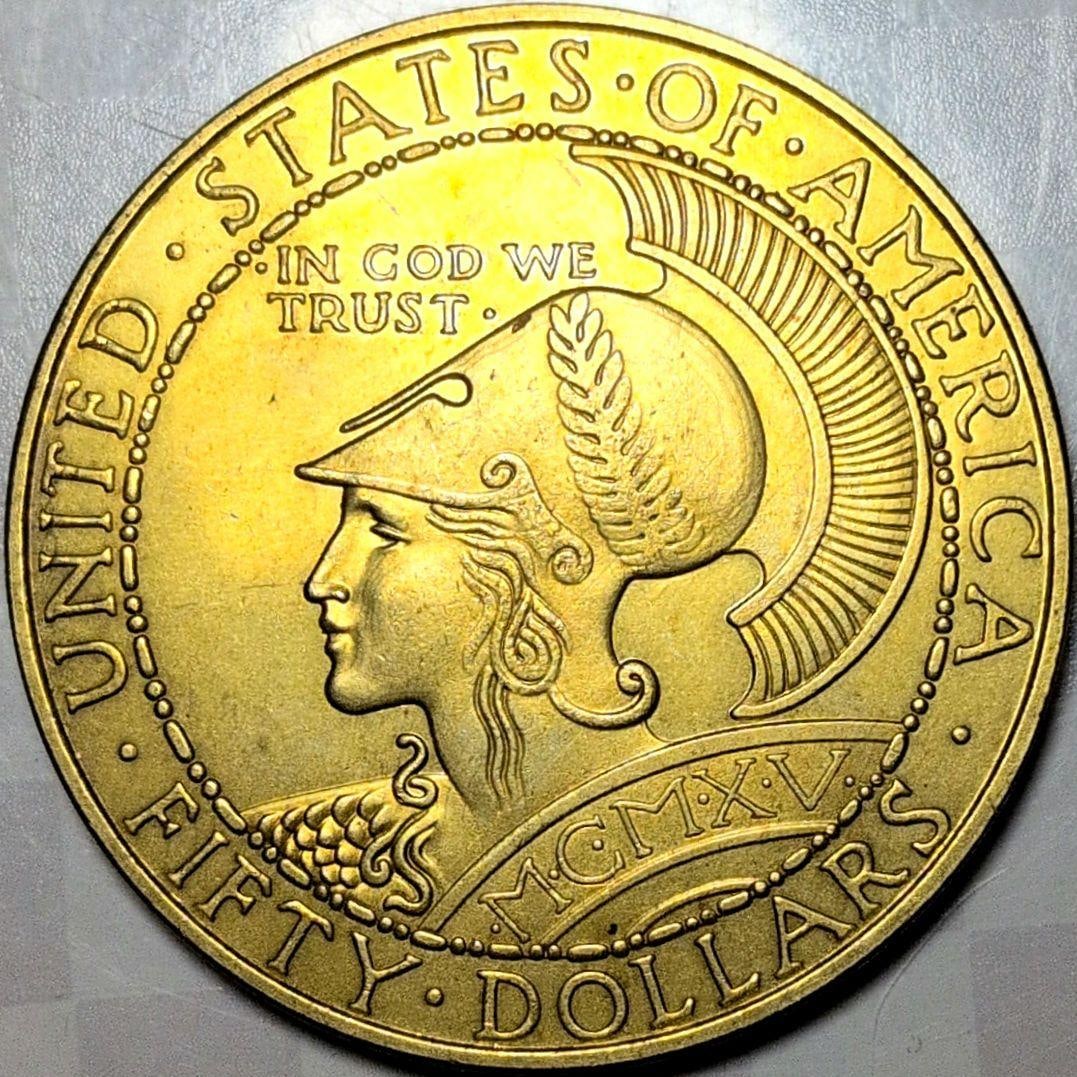 United States, 1915, Minerva and Owl, $50