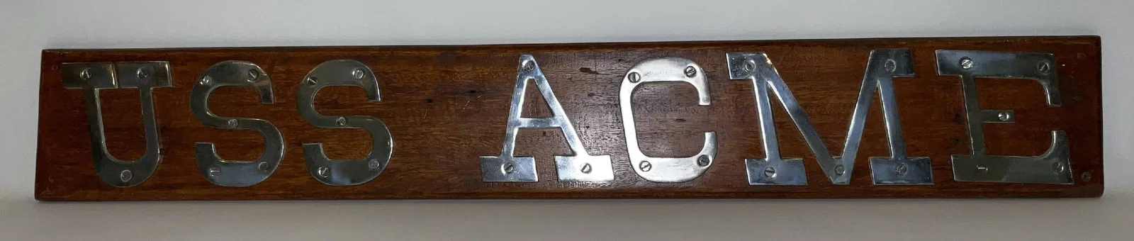 United States Navy Ship’s Nameboard USS Acme