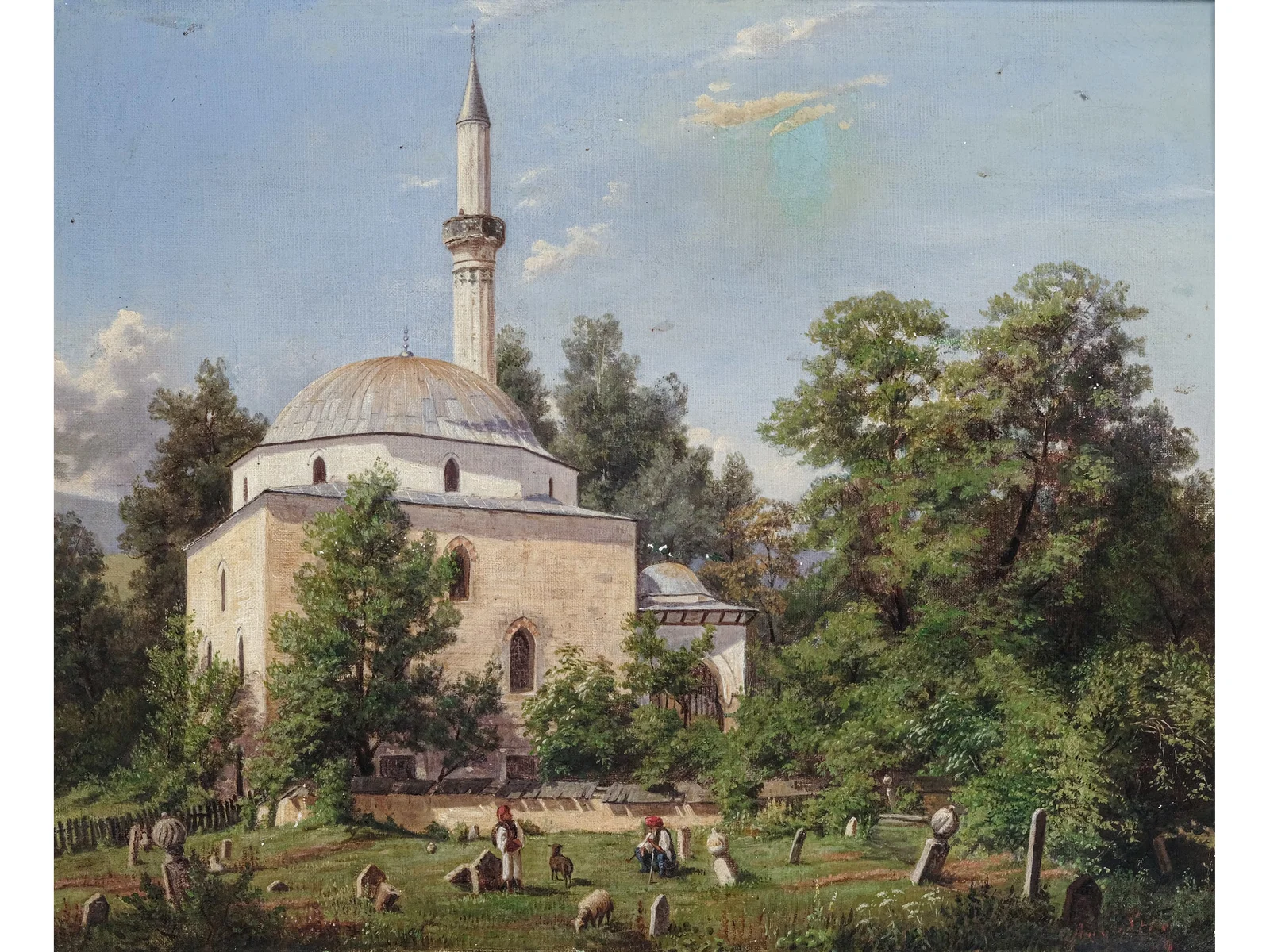 UNKNOWN PAINTER, THE ALI PASHA MOSQUE IN SARAJEVO