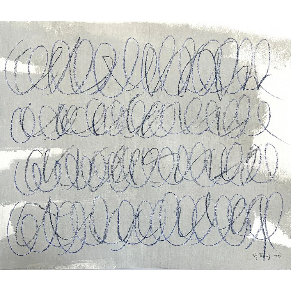UNTITLED ROMAN NOTES SIGNED CY TWOMBLY