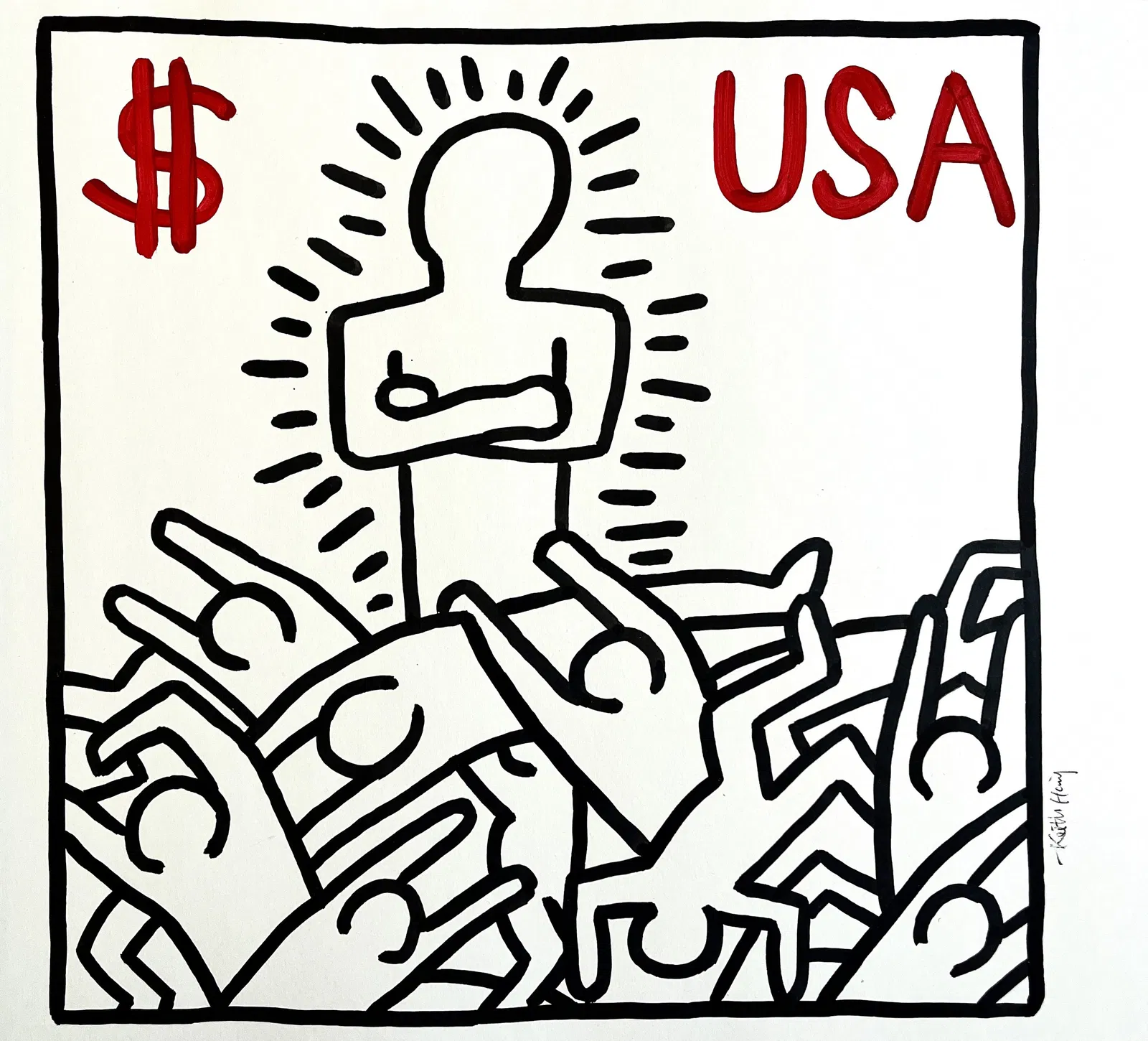 UNTITLED SIGNED KEITH HARING