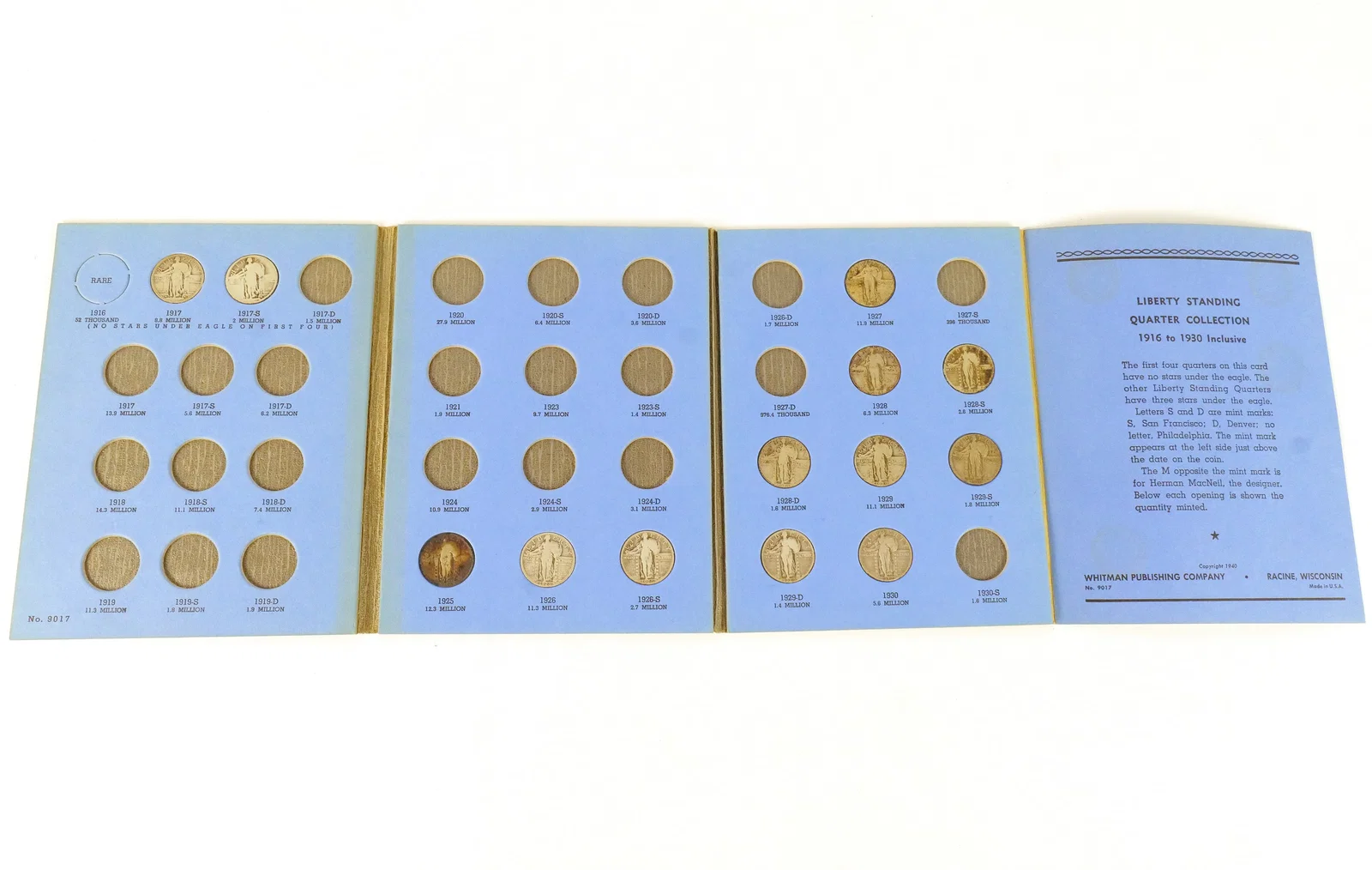 US 1917-1930 Standing Liberty Quarter Collection