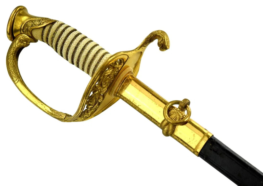 US Navy Officers Sword (Model 1852), manufactured or retailed by N.S. Meyer Inc