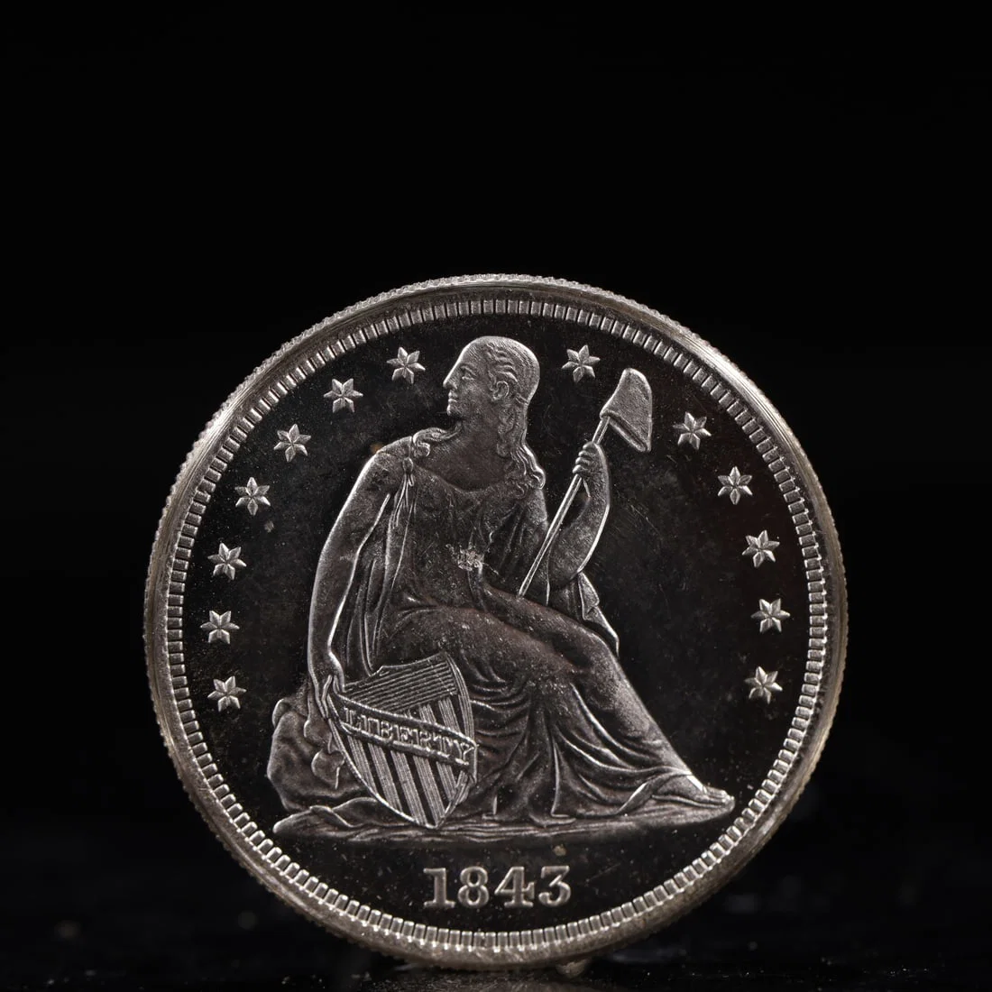 USA One Dollar 1843 Coin