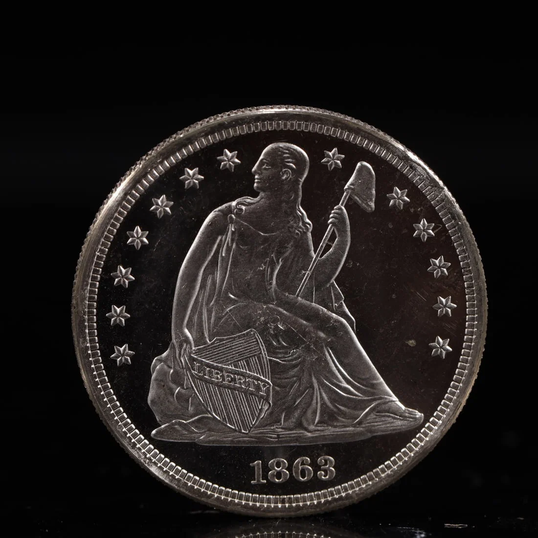 USA One Dollar 1863 Coin