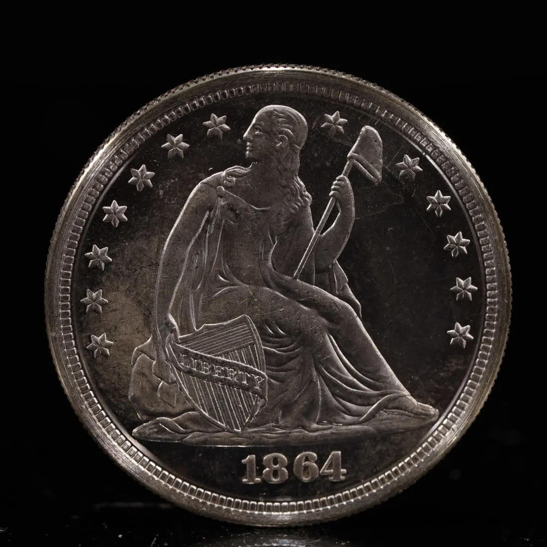 USA One Dollar 1864 Coin