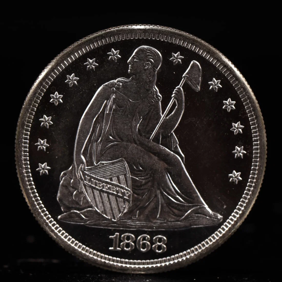 USA One Dollar 1868 Coin