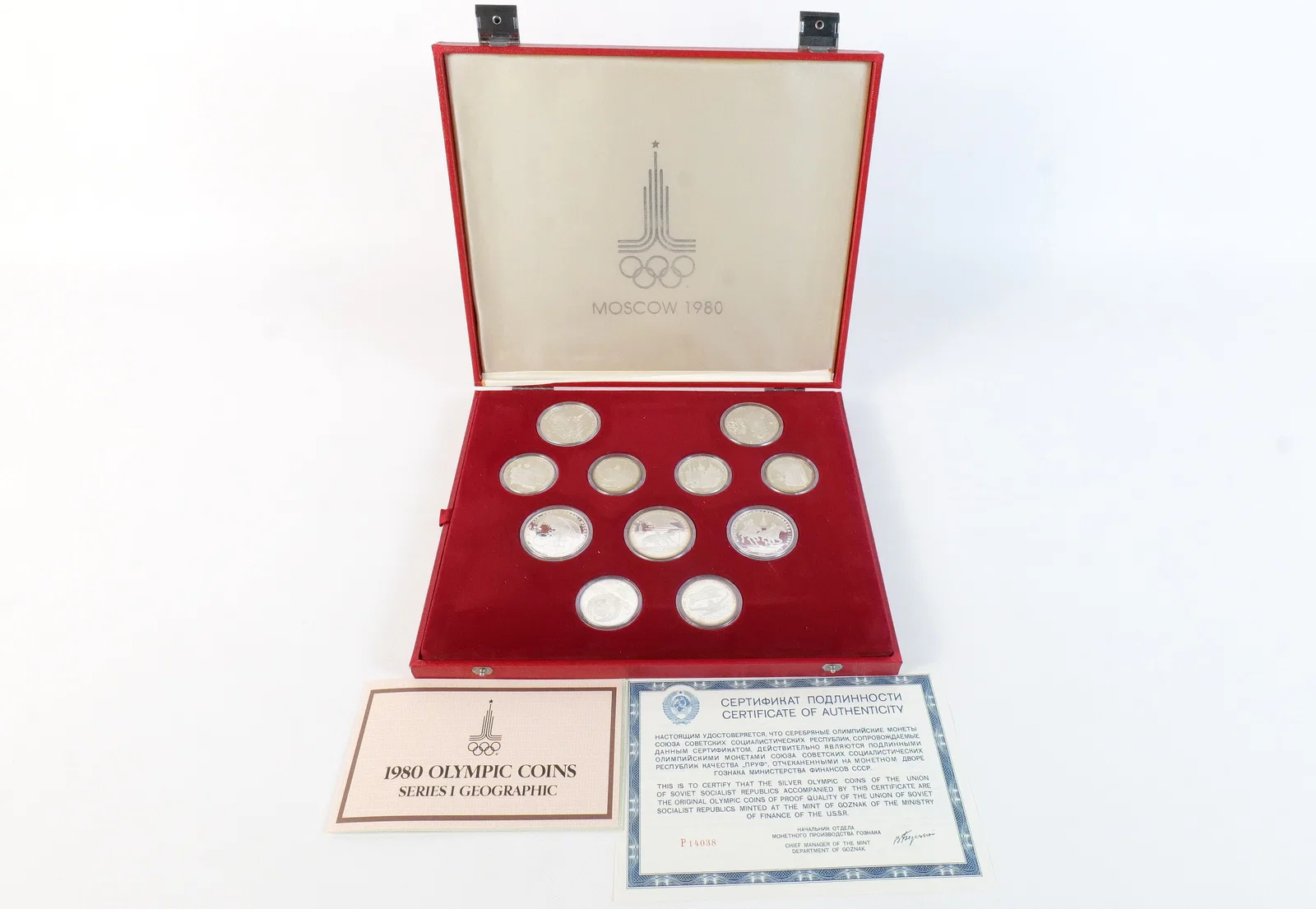USSR 1977-1980 5 Rubles Silver Proof 12-Coin Collection
