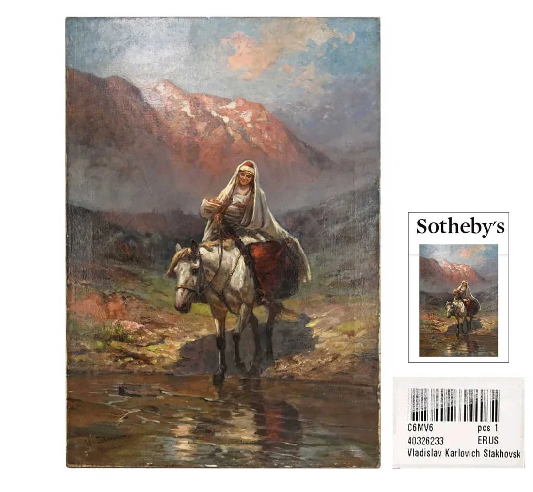 V.STAKHOVSKY - OIL on CANVAS PAINTING, fr. SOTHEBY's