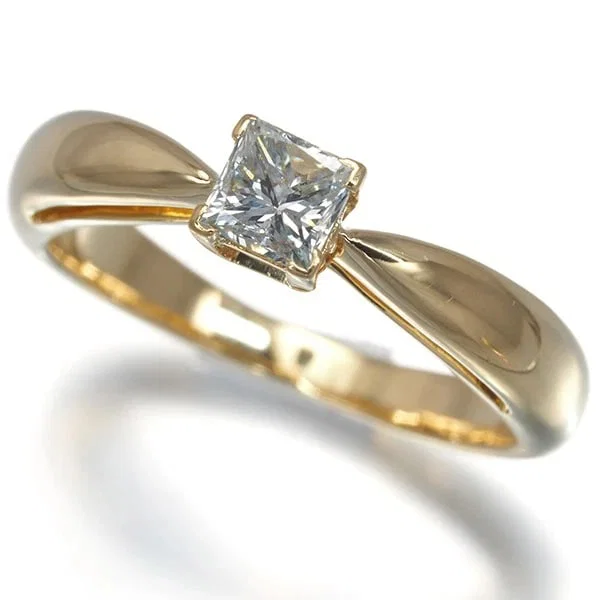VAN CLEEF & ARPELS RING DIAMOND PRINCESS-CUT SOLITAIRE