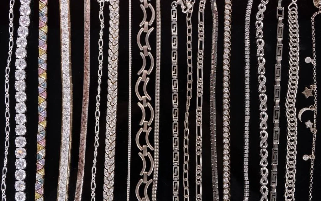 VARIOUS STERLING SILVER LADIES BRACELETS LOT OF 20