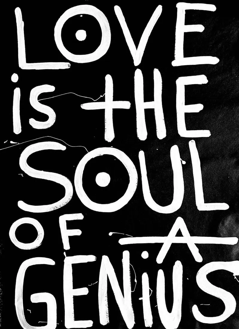 Vera Kochubey Love is the Souls of a Genius 30 x 24 Neo-Expressionist Painting