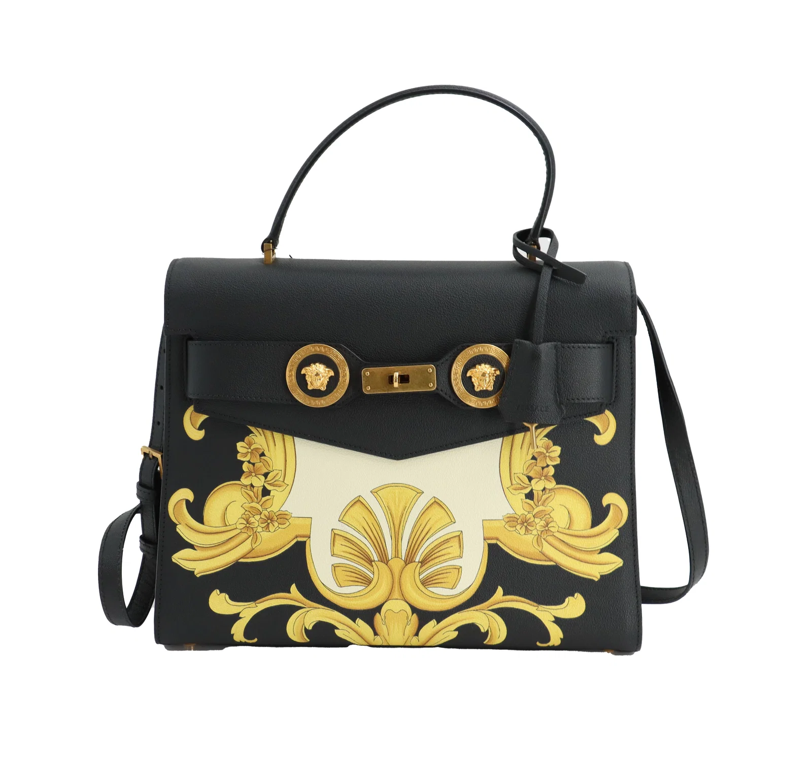Versace Palazzo Empire Leather Handbag