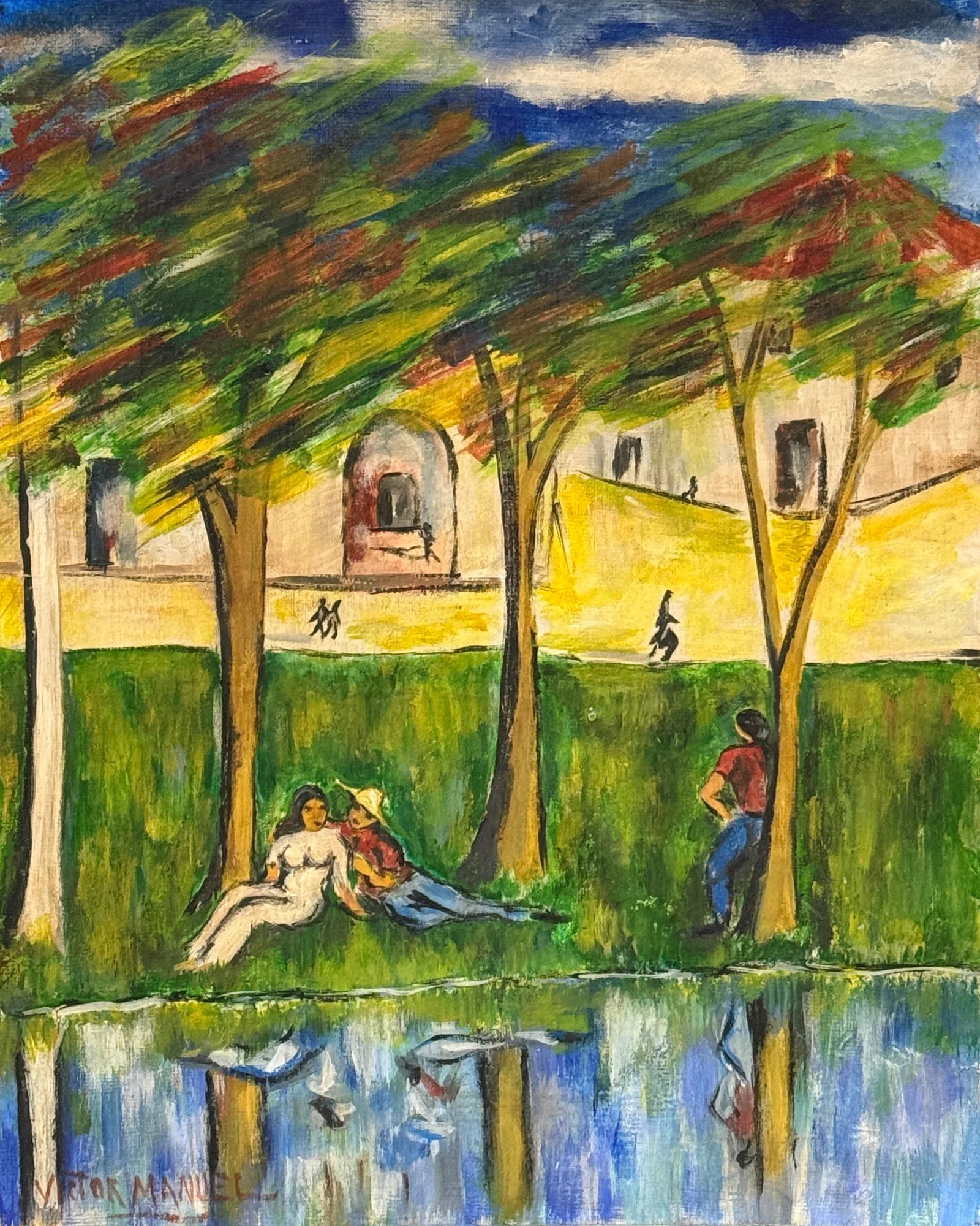 Victor Manuel, Oil on board.