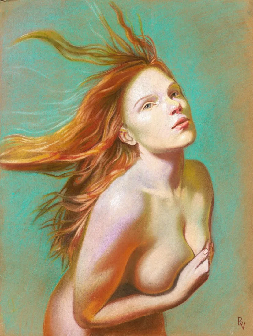 Victoria Borisova (Ukraine,20/21C) pastel painting
