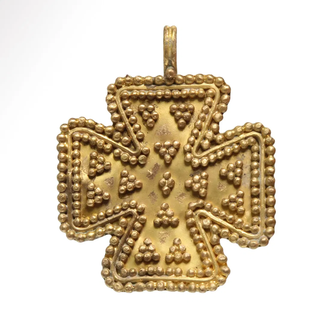 Viking Gold Filigree Cross Pendant, c. 10th-11th Century A.D.