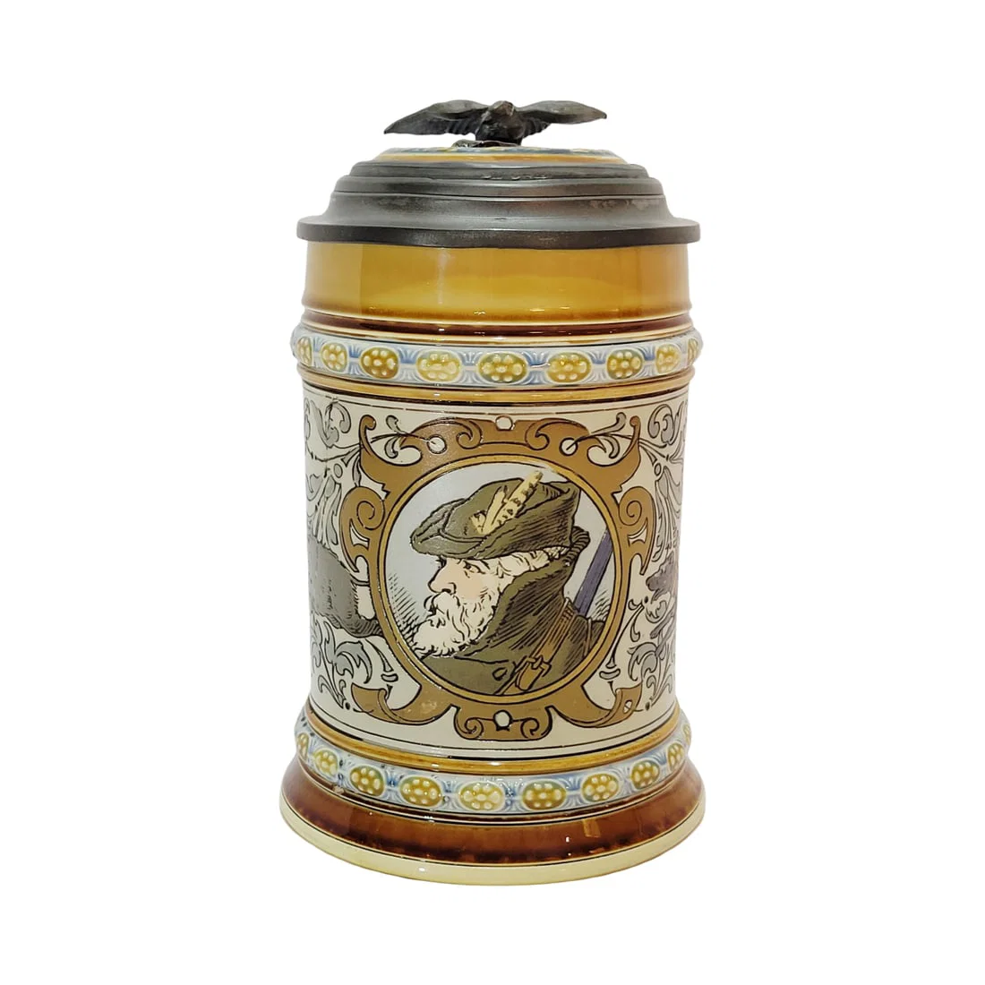 Villeroy & Boch Mettlach #1453, German Beer Stein, Hunter