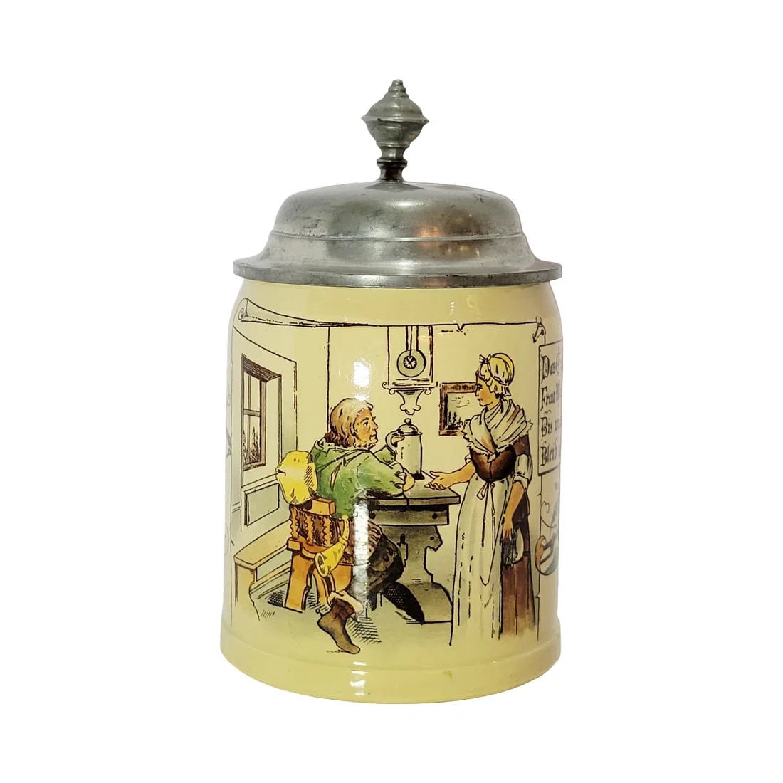 Villeroy & Boch Mettlach #1526/592, German Beer Stein, Credit at the Inn