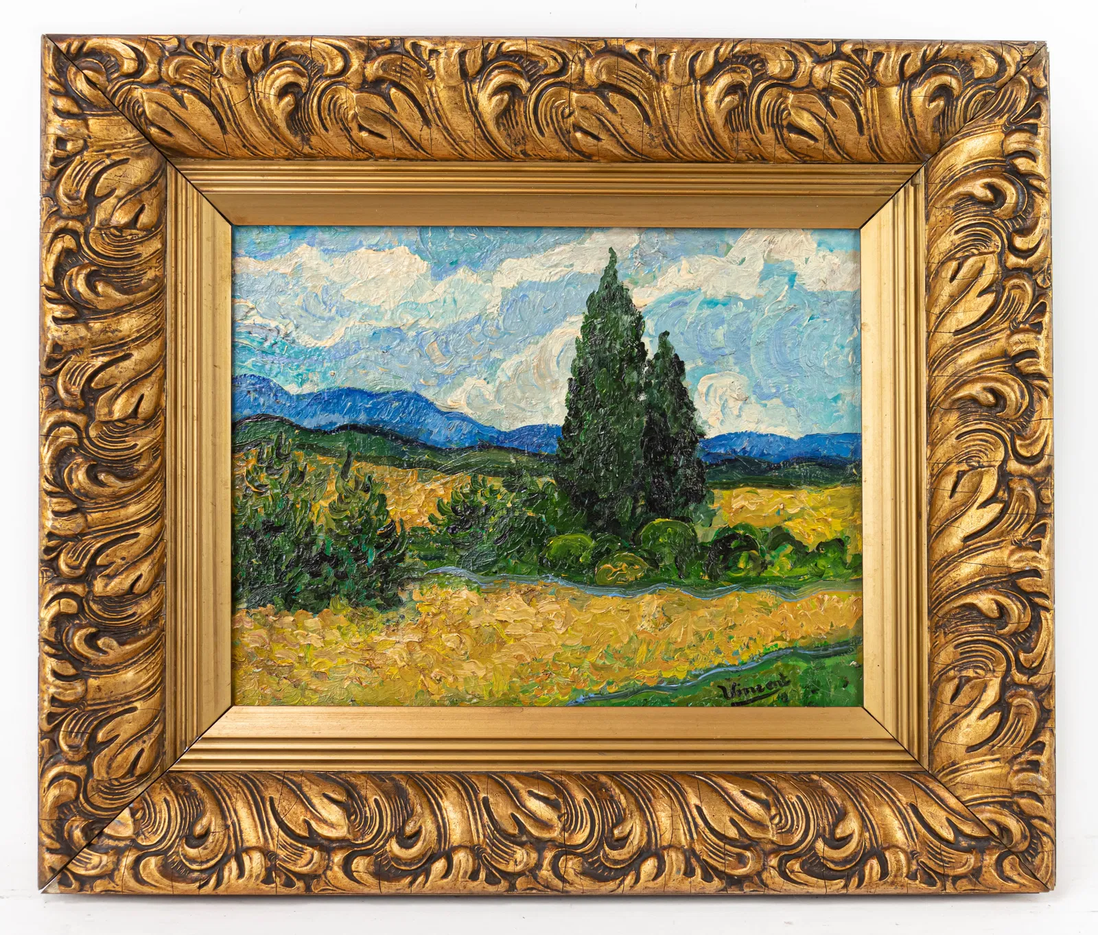 Vincent Van Gogh Dutch Framed Oil Painting on Canvas (In Style of)