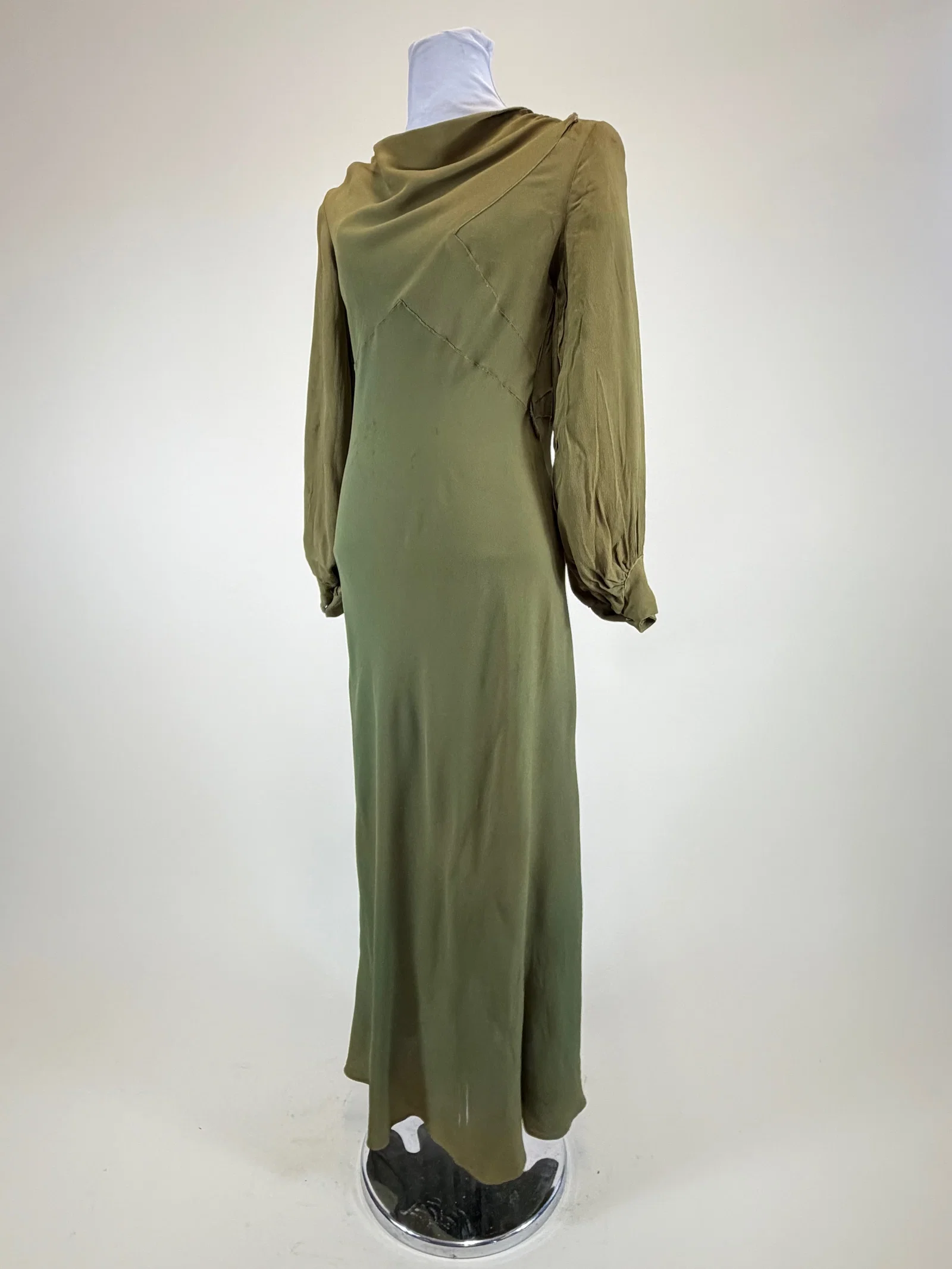 Vintage 1930s Silk Crepe Party Dress