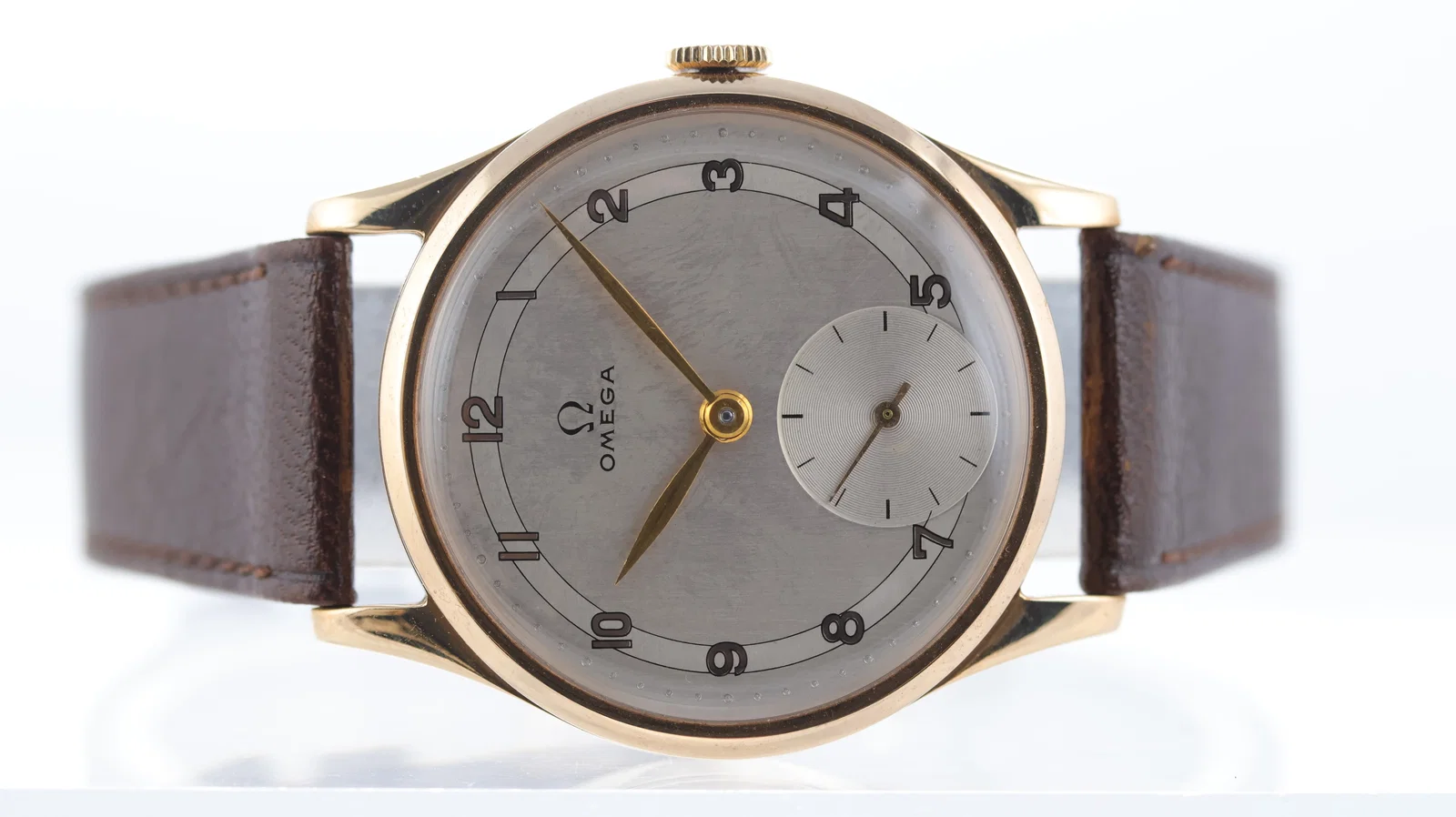 Vintage 9ct Omega Dennison Cased Manual Wind Ref 219.370 Circa 1947